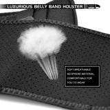 IC ICLOVER Belly Band Holster for Concealed Carry, Gun Holster for Men, Right Handed Waistband Pistol Holsters, Fits Glock, Smith Wesson, Taurus, Ruger and Similar Guns for Most Pistols and Revolvers