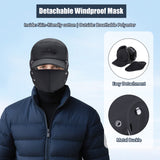 Winter Trapper Hat - Thermal Hats with Removable Mask & Earflaps, Waterproof Ushanka Russian Winter Cap Warm Faux Fur Ear Flap, 3-in-1 Fleece Lined Aviator Hat Men Women Snow Ski Hunting Cycling