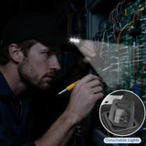 LED Baseball Hat -3 Brightness Levels Headlamp Hands Free Visor Cap Head Light Hat with Built-in Rechargeable Lights with Typ-c Cablefor Men Women Outdoor Hiking Fishing Running Sport