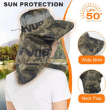 Mosquito Head Net Hat, Wide Brim Bug Netting Hat with Neck Flap UV Protection,Breathable Mosquito Mesh Sun Hat Adjustable Drawstring for Men Women Outdoor Fishing Gardening Hiking Camping Safari