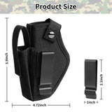 IC ICLOVER Gun Holster for Pistols 9mm 380 45ACP, IWB/OWB Concealed Carry Pistol Holsters with Mag Pouch for Men/Women, CCW Right & Left Hand Gun Holder Fits S&W M&P Shield Glock 26 27 42 Revolver