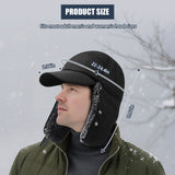Winter Trapper Hat - Thermal Hats with Removable Mask & Earflaps, Waterproof Ushanka Russian Winter Cap Warm Faux Fur Ear Flap, 3-in-1 Fleece Lined Aviator Hat Men Women Snow Ski Hunting Cycling